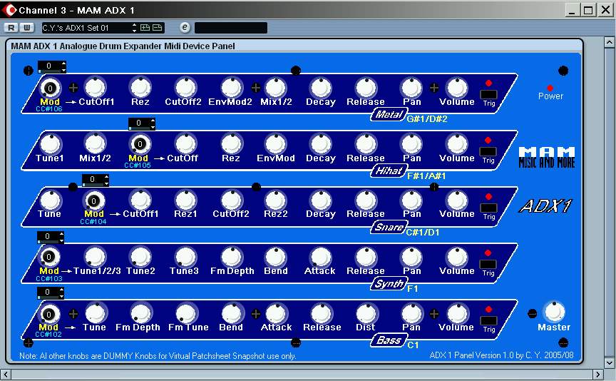 Cubase SX Device Panels - C.Y.KONG.com